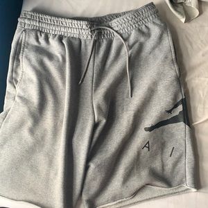 Jordan sweatpant shorts.